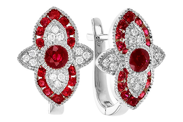 E319-82029: EARR .78 TW RUBY .90 TGW