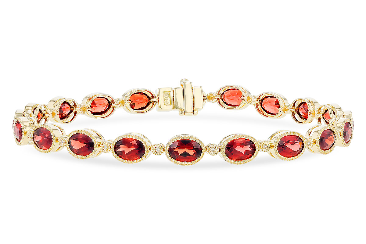 E319-83875: BRACELET 9.22 TW GARNET 9.26 TGW