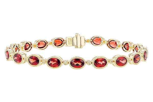 E319-83875: BRACELET 9.22 TW GARNET 9.26 TGW