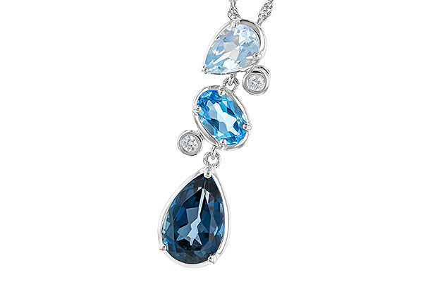 E319-84802: NECK 1.99 TW BLUE TOPAZ 2.02 TGW