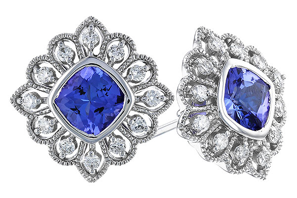 E319-84811: EARR 1.29 TW TANZANITE 1.55 TGW (5MM TANZ)