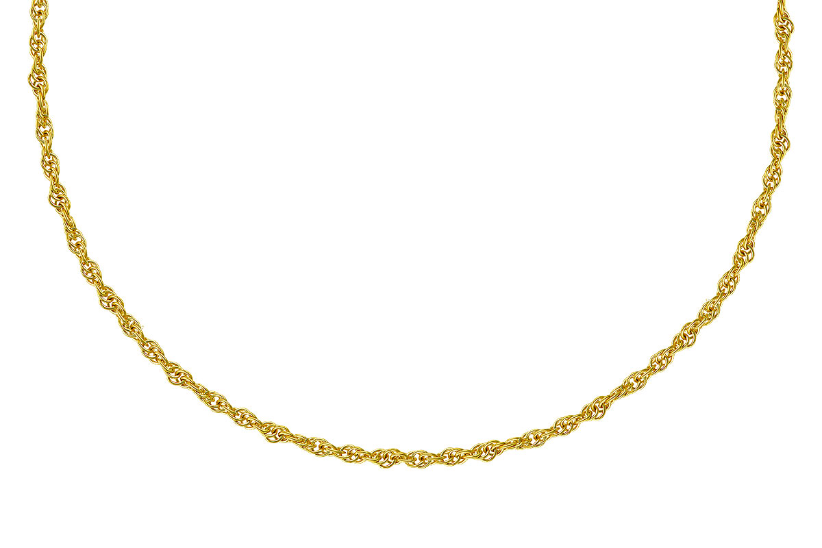 E319-87538: ROPE CHAIN (8IN, 1.5MM, 14KT, LOBSTER CLASP)