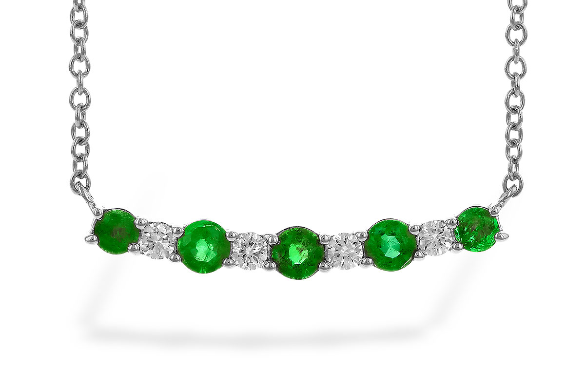 E319-89311: NECK .43 TW EMERALD .55 TGW
