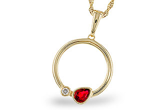 E320-74793: NECKLACE .24 RUBY .26 TGW
