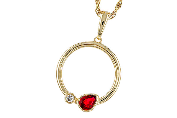 E320-74793: NECKLACE .24 RUBY .26 TGW