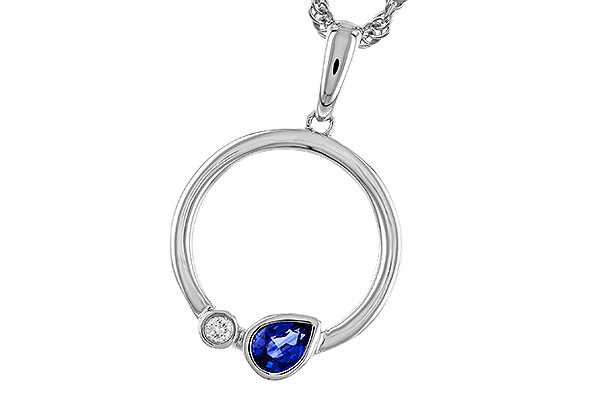 E320-74802: NECKLACE .26 SAPPHIRE .28 TGW