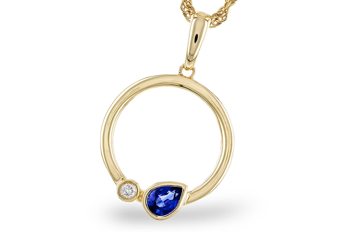 E320-74802: NECKLACE .26 SAPPHIRE .28 TGW