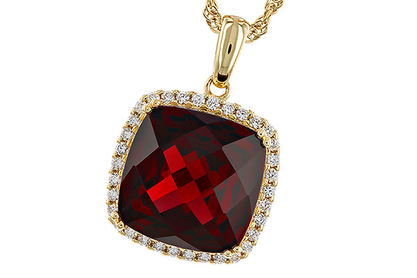 E320-75693: NECKLACE 9.26 GARNET 9.51 TGW (12MM CU)