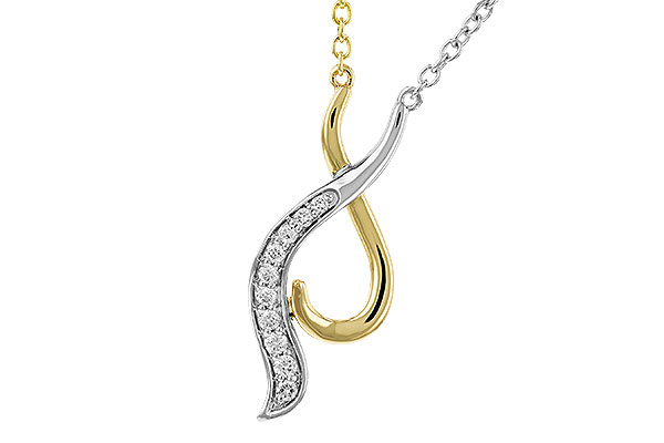 E320-77511: NECKLACE .10 TW (18")