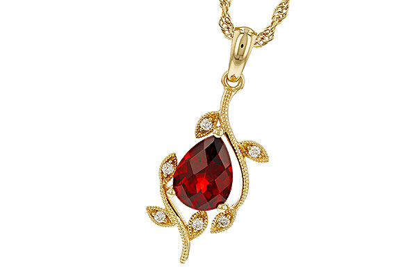E320-79293: NECKLACE 1.34 GARNET 1.39 TGW (8X6MM GAR)