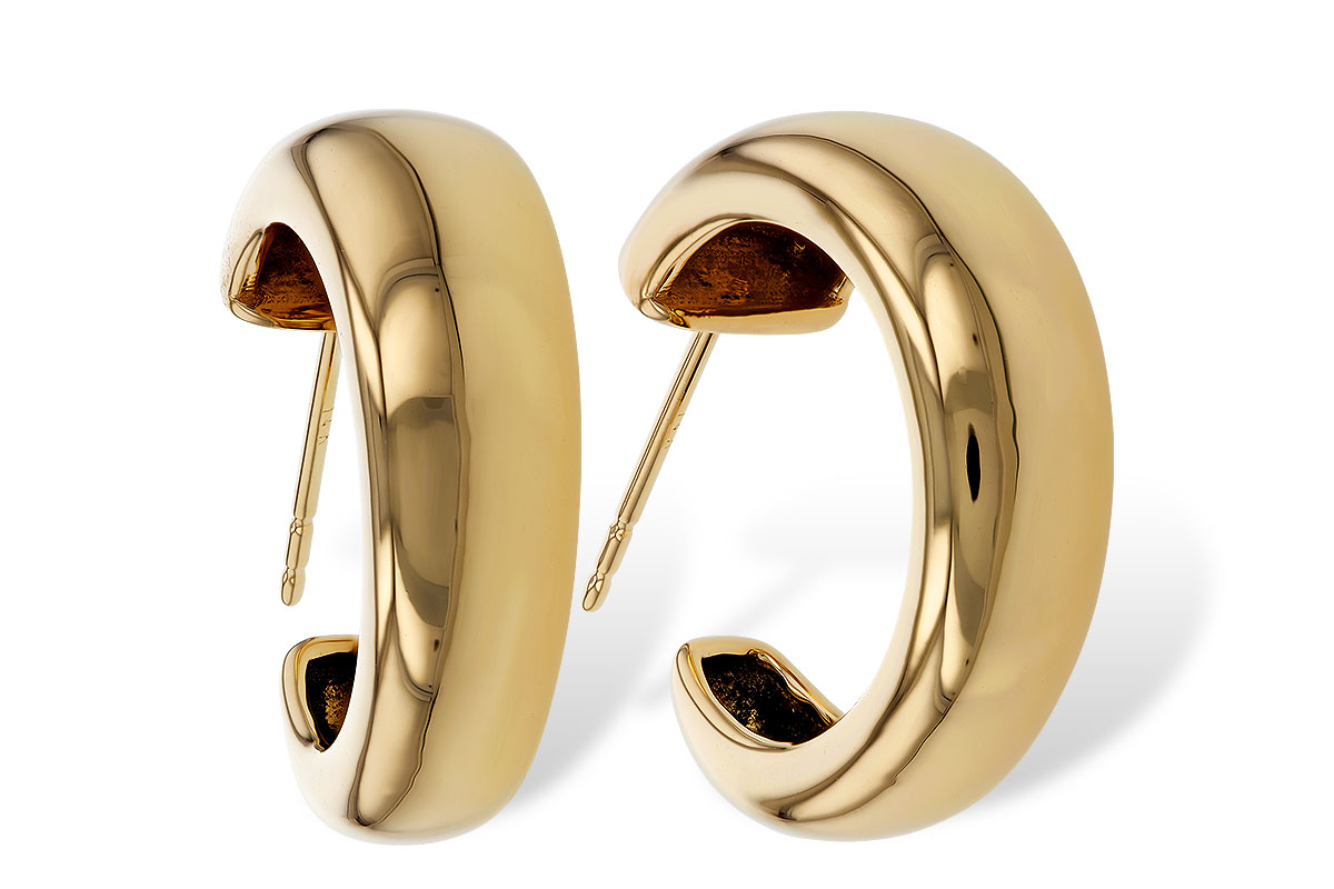 E320-80193: GOLD EARRINGS (20MM)