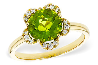 E320-81102: LDS RG 2.16 PERIDOT 2.28 TGW (8MM RD)