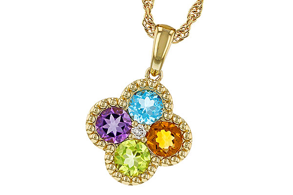 E320-81138: NECKLACE 1.26 SEMI-PREC (AMY,BT,CIT,PER) 1.29 TGW