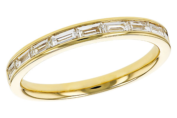 E321-63829: LDS DIA WED RG .44 TW BAGUETTES