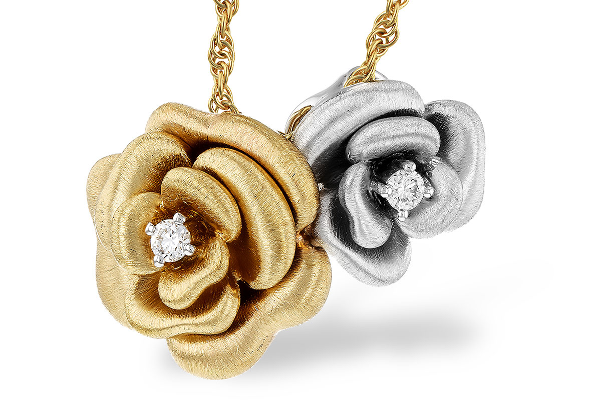 E321-63875: NECKLACE .06 TW