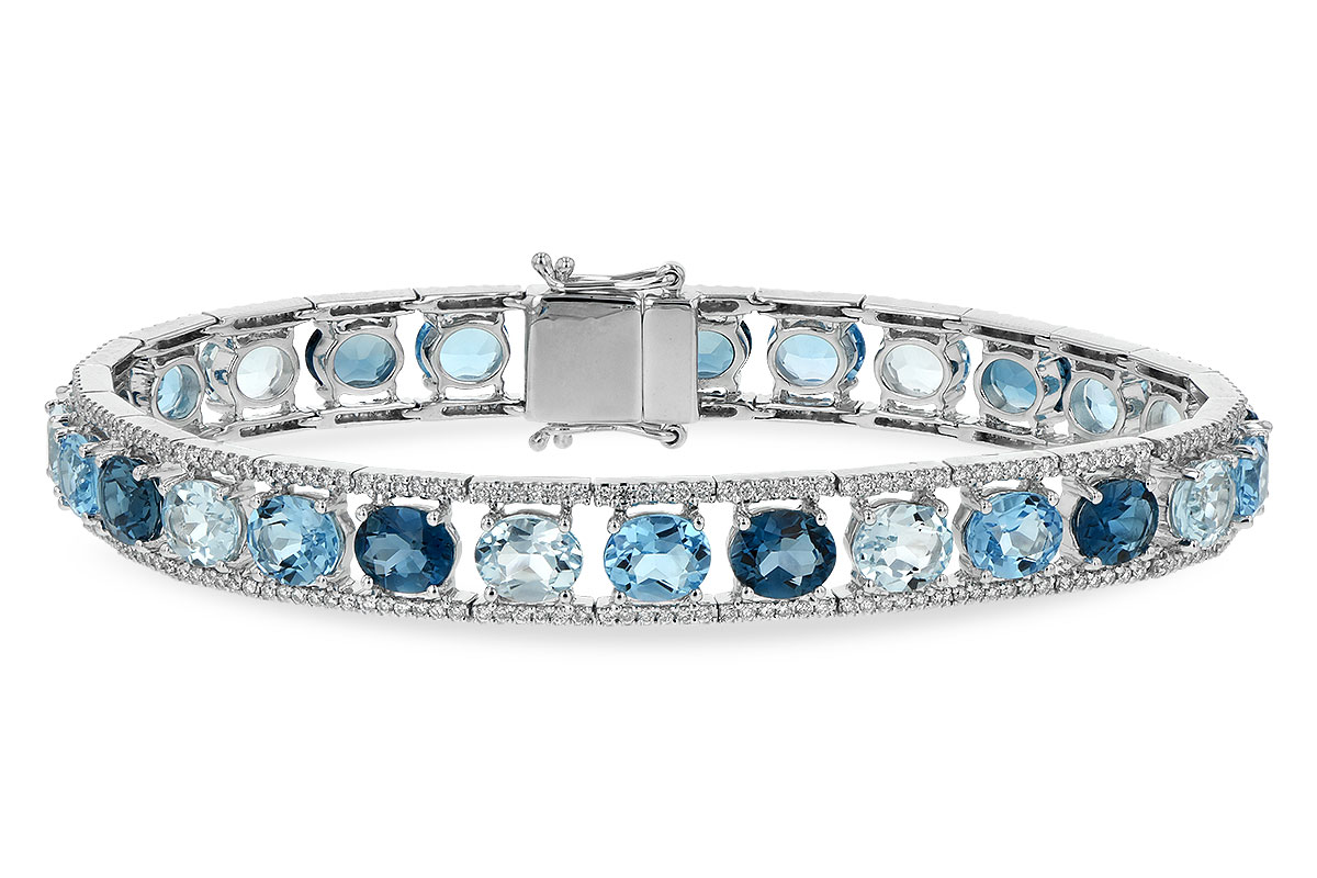 F235-29284: BRACELET 16.54 BLUE TOPAZ 17.78 TGW