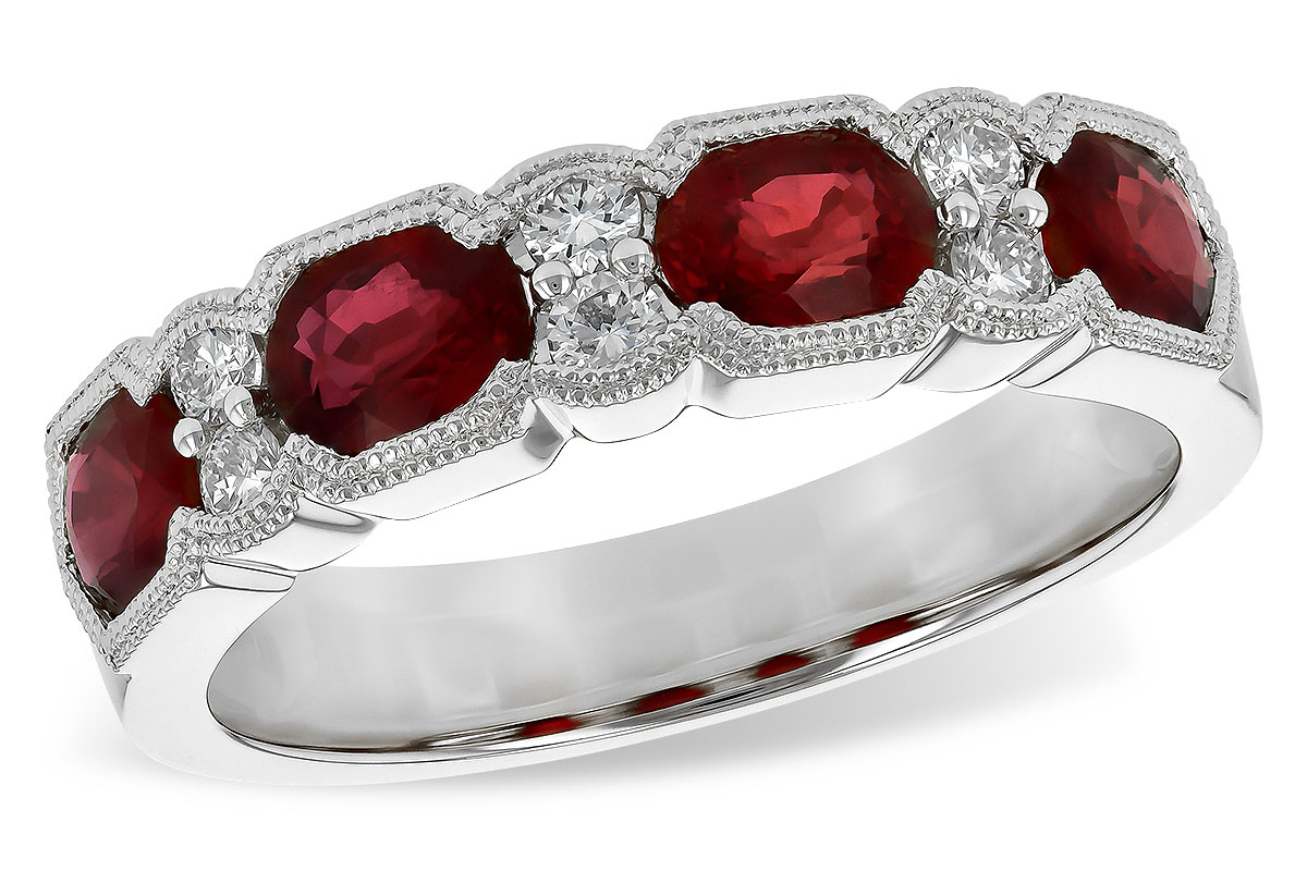 F236-20247: LDS WED RG 1.66 RUBY 1.84 TGW (5x4MM RUBY)