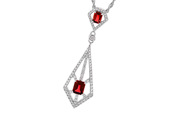 F318-94784: NECK .63 TW RUBY .93 TGW