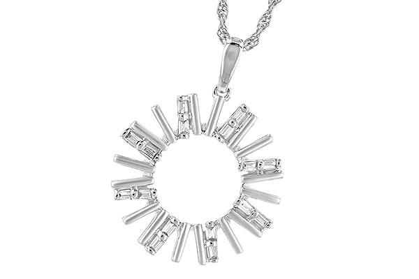 F318-95693: NECK .14 TW BAGUETTES