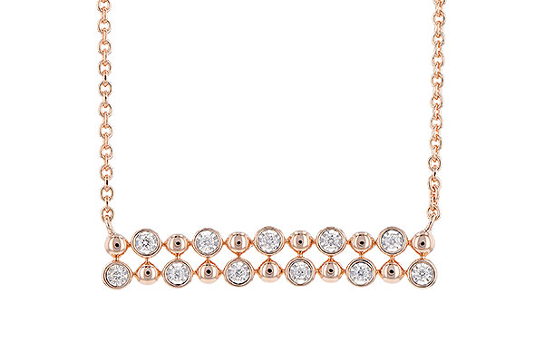 F318-98393: NECKLACE .12 TW