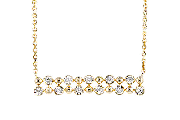 F318-98393: NECKLACE .12 TW