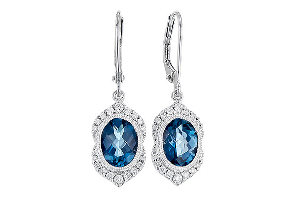 F318-99338: EARR 2.45 LONDON BLUE TOPAZ 2.64 TGW