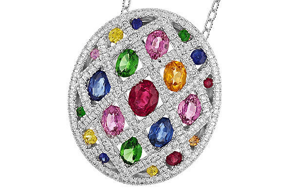 F319-86593: NECK 2.45 MULTI-COLOR TW 3.00 TGW