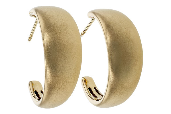 F320-74765: GOLD EARRINGS (24MM)