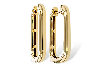 F320-79356: GOLD EARRINGS (23MM)