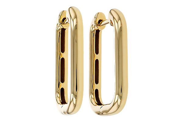 F320-79356: GOLD EARRINGS (23MM)