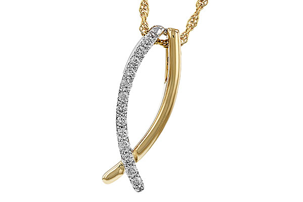 F320-80202: NECKLACE .25 TW