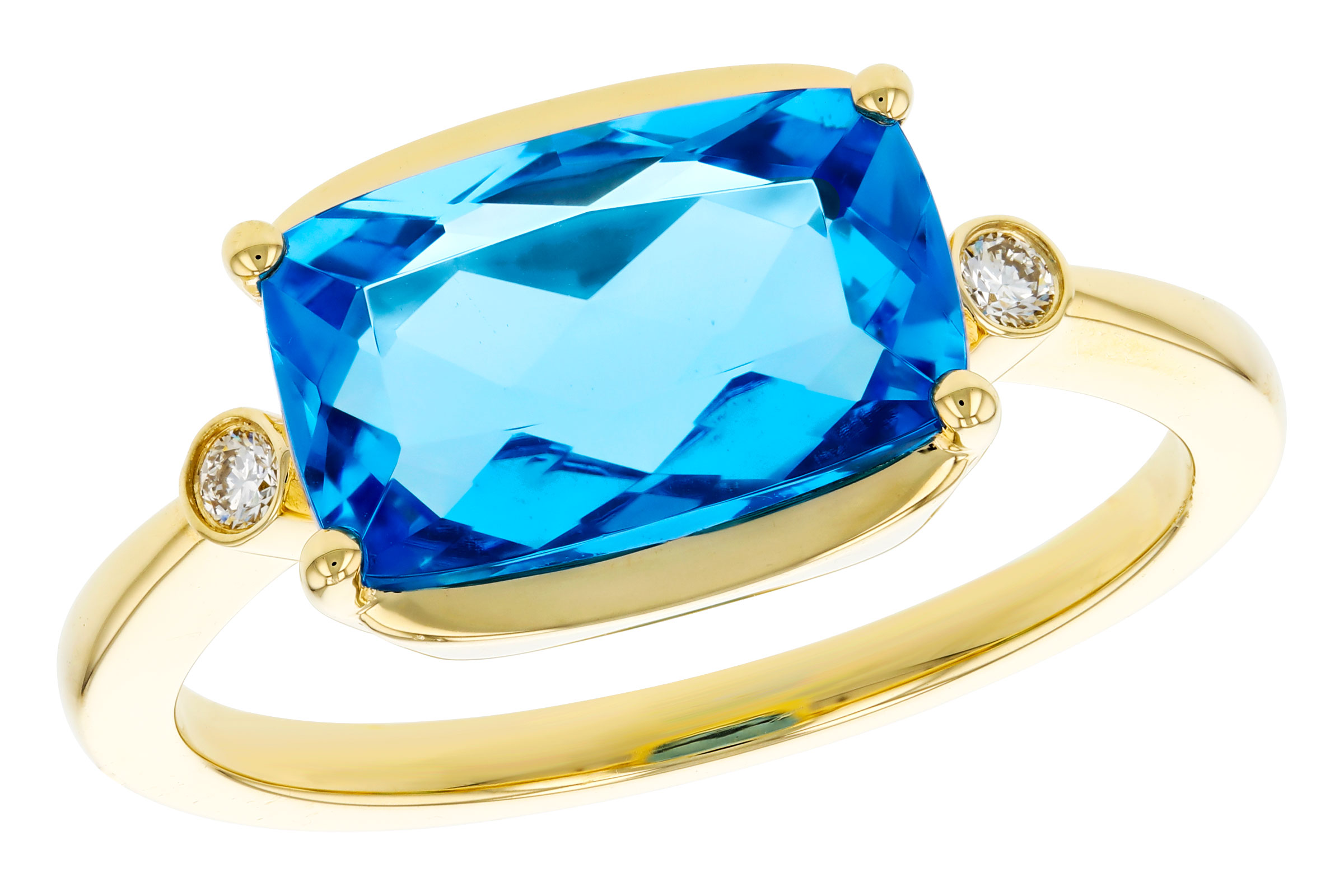 F321-65647: LDS RG 2.88 BLUE TOPAZ 2.92 TGW (11x7MM BT)