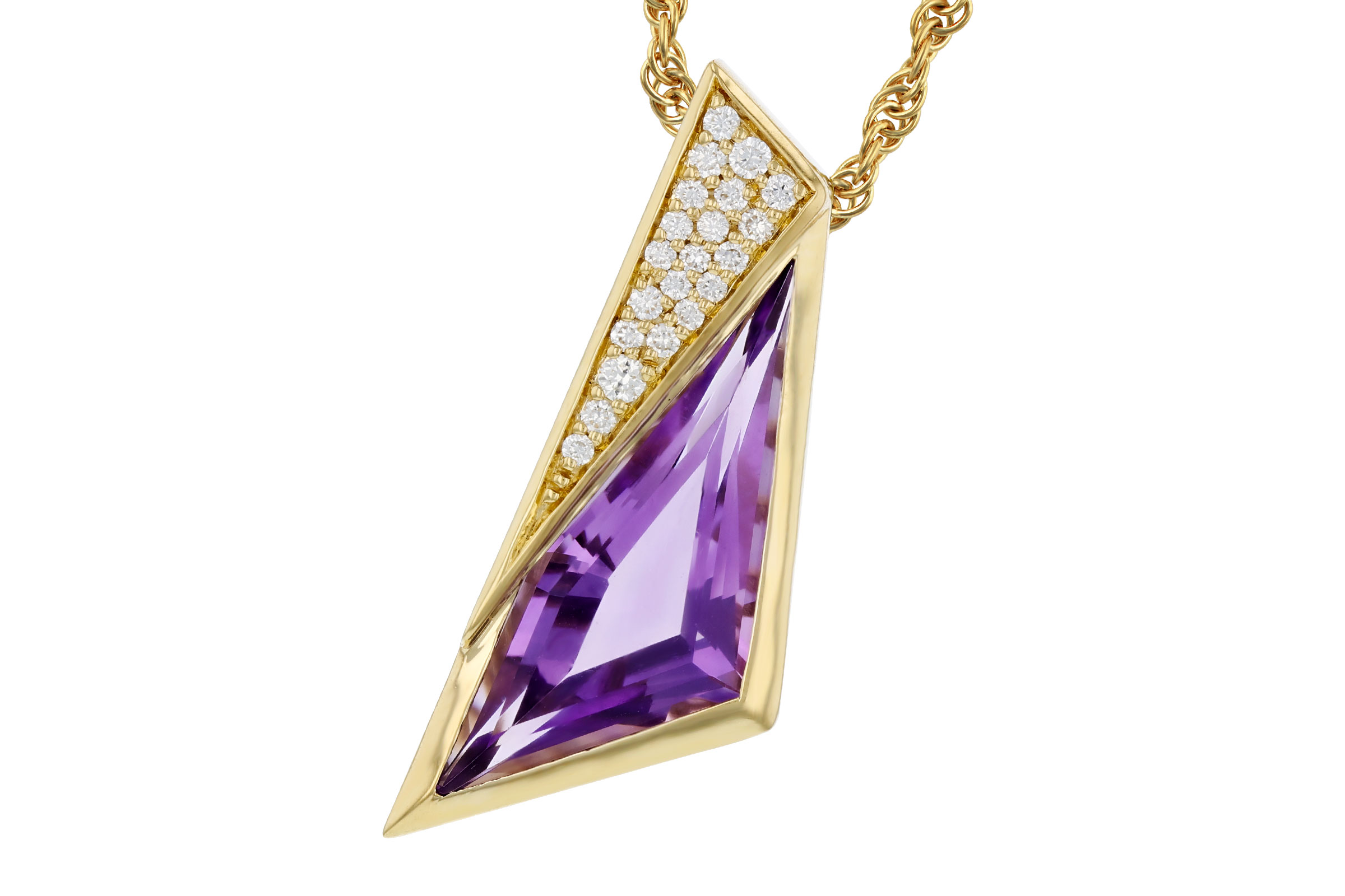 F321-65693: NECKLACE 2.24 AMETHYST 2.33 TGW