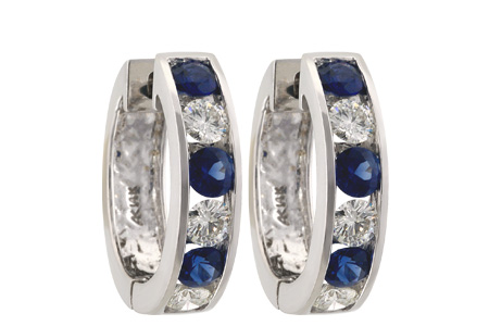 G047-12002: EARRINGS 1.22 SAPH 2.06 TGW
