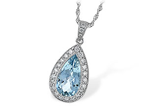 G051-72074: NECKLACE 2.20 AQUA 2.55 TGW