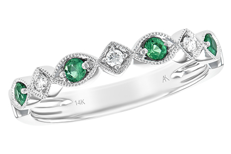 G230-80265: LDS WED RG .15 EMERALD .21 TGW