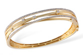 G231-63856: BANGLE BRACELET .91 TW