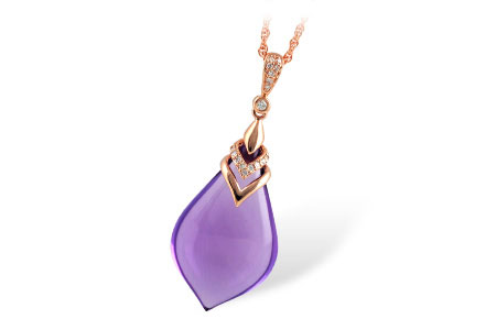 G232-54802: NECK 14.60 AMETHYST 14.68 TGW