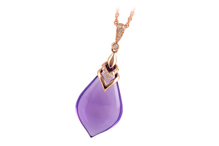 G232-54802: NECK 14.60 AMETHYST 14.68 TGW