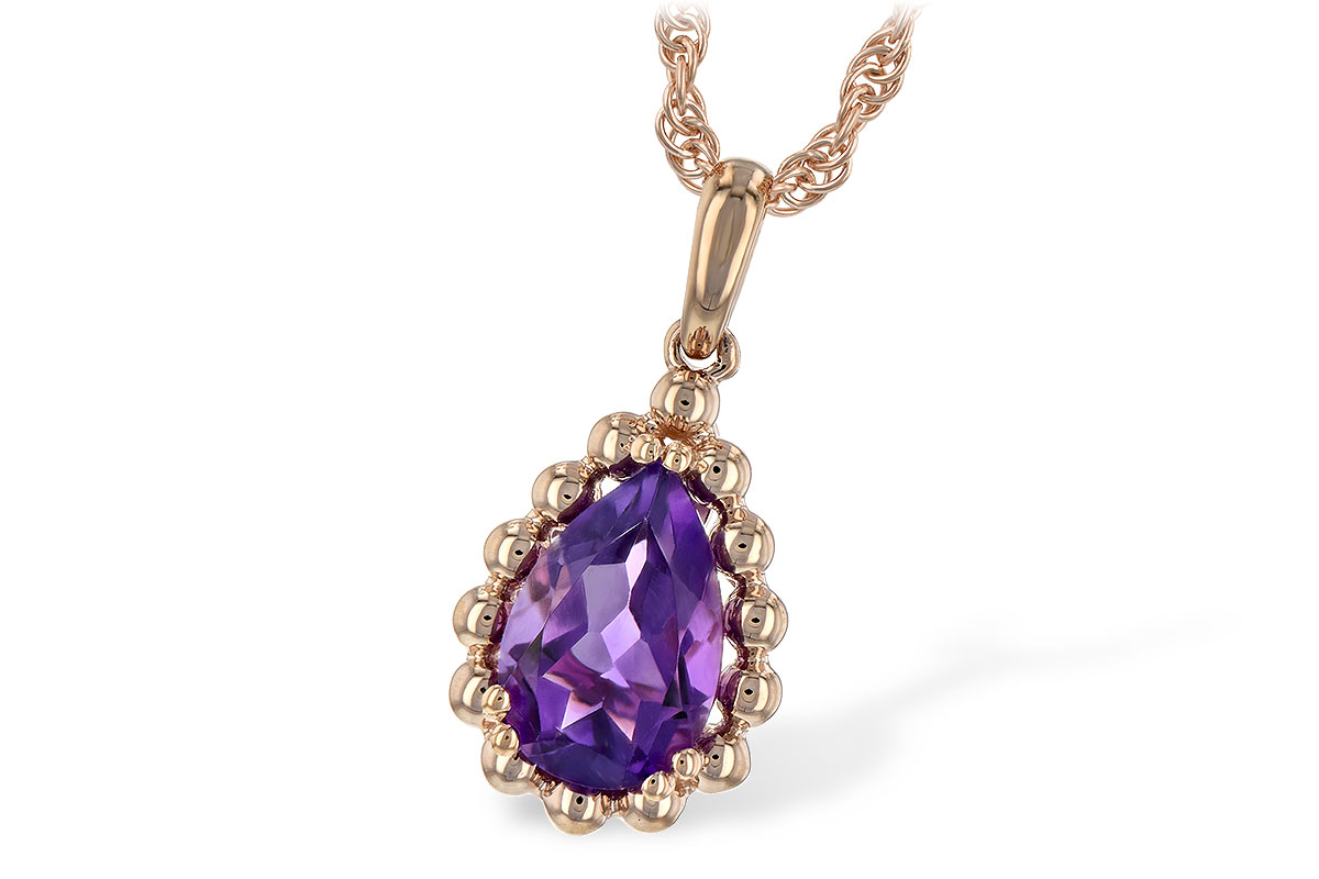 G235-31156: NECKLACE 1.06 CT AMETHYST
