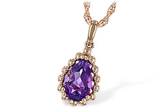 G235-31156: NECKLACE 1.06 CT AMETHYST