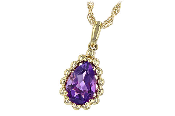 G235-31156: NECKLACE 1.06 CT AMETHYST