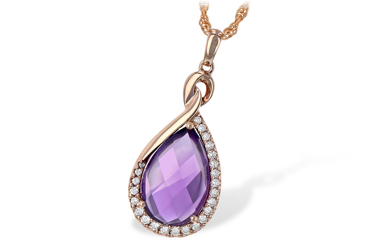 G235-35720: NECK 3.91 AMETHYST 4.10 TGW