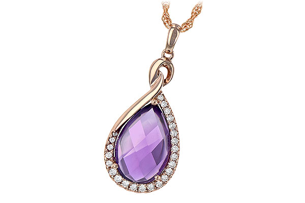 G235-35720: NECK 3.91 AMETHYST 4.10 TGW