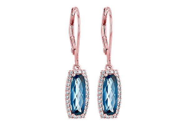 G236-23847: EARR 2.10 LONDON BLUE TOPAZ 2.28 TGW