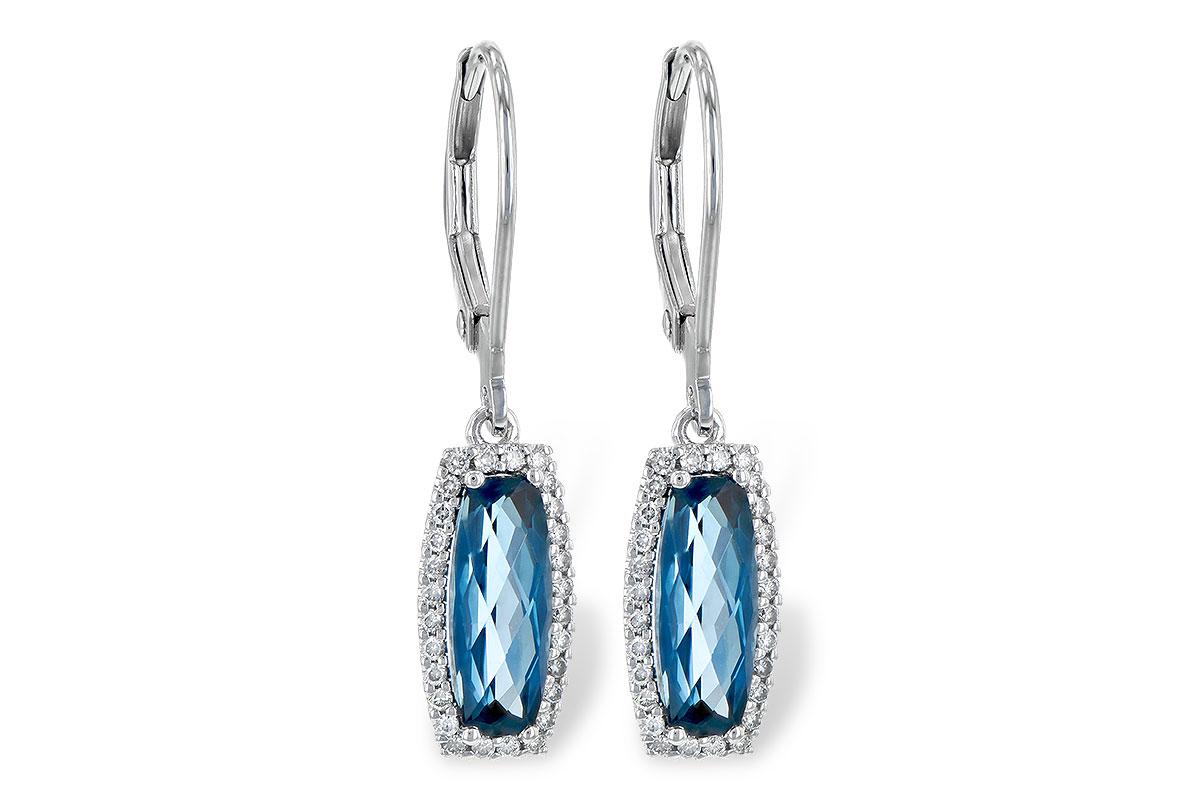 G236-23847: EARR 2.10 LONDON BLUE TOPAZ 2.28 TGW