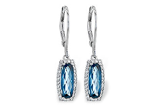 G236-23847: EARR 2.10 LONDON BLUE TOPAZ 2.28 TGW