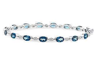 G236-23902: BRACELET 7.20 LONDON BLUE TOPAZ 7.36 TGW