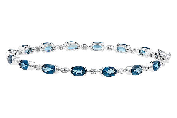 G236-23902: BRACELET 7.20 LONDON BLUE TOPAZ 7.36 TGW