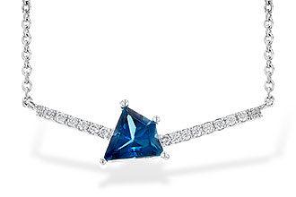 G236-24738: NECK .87 LONDON BLUE TOPAZ .95 TGW